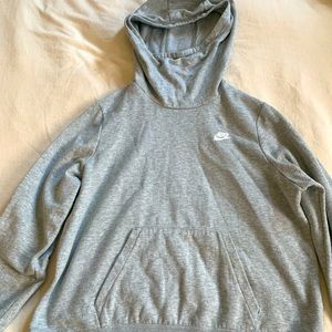 Nike funnel neck hoodie. Grey. XL. Worn but in Great condition.